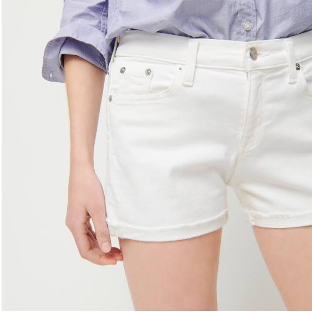 J Crew White Denim Shorts